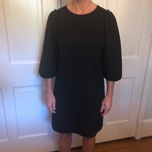 Ann Taylor black polyester dress